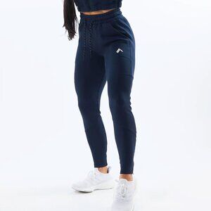 Alphalete Elmts Knit Zip Athletic Jogger Navy Blue Small/Medium